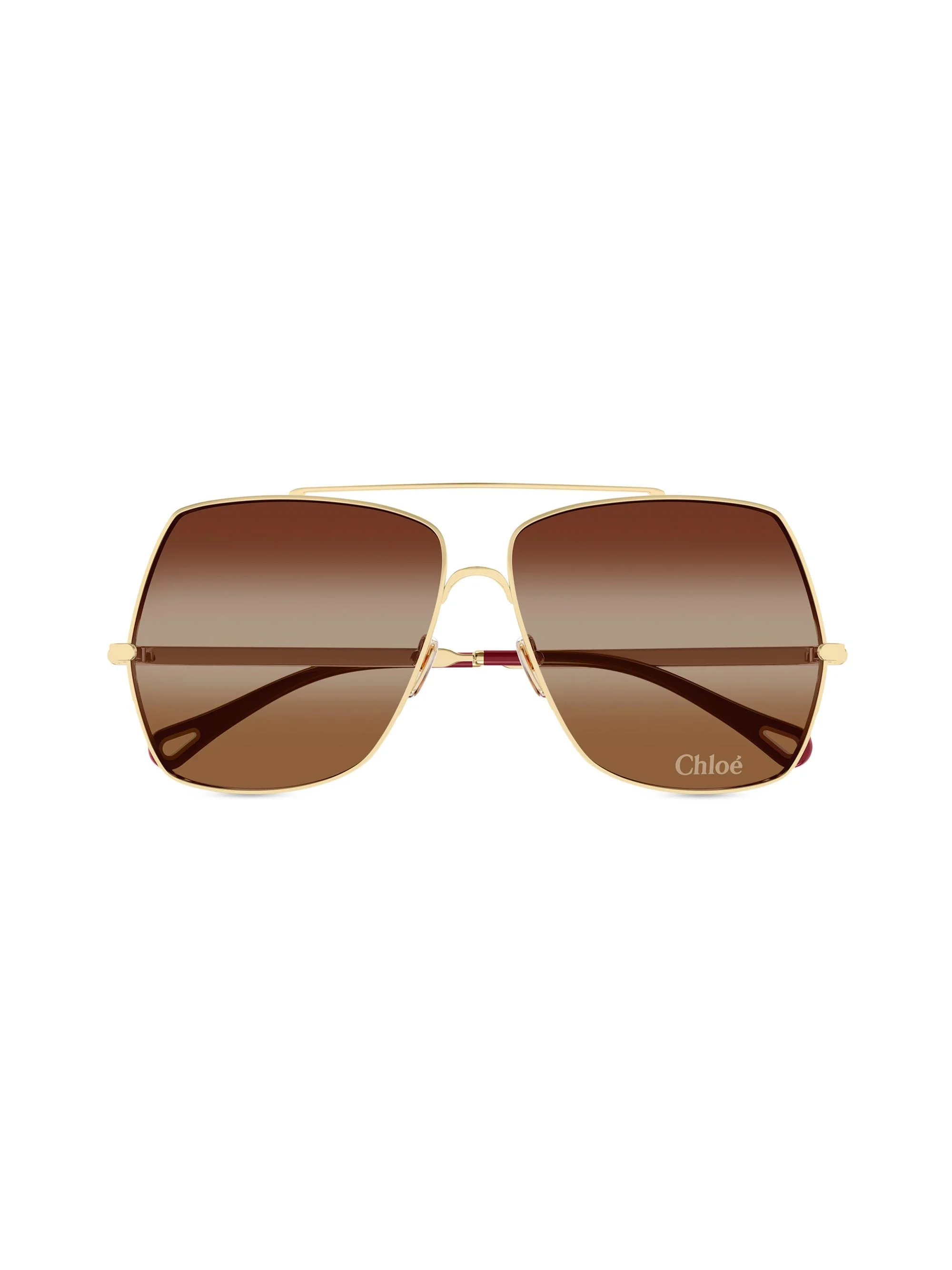 Women's Aly Fashion Show 62MM Squared Sunglasses - Brown Gradient Gold - 1