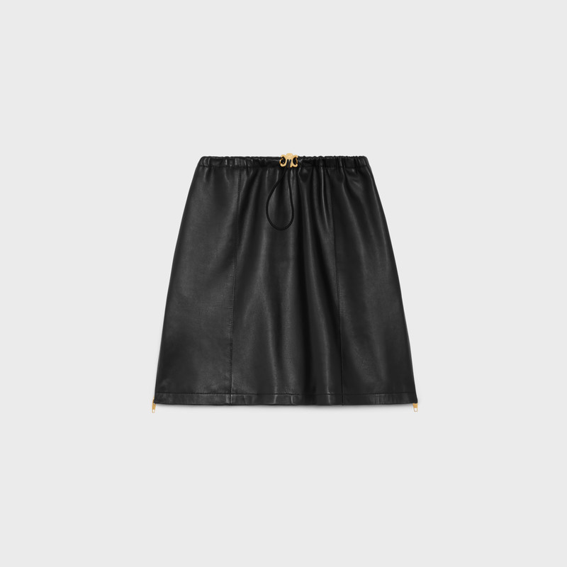 Athletic skirt in plongé Lambskin 1