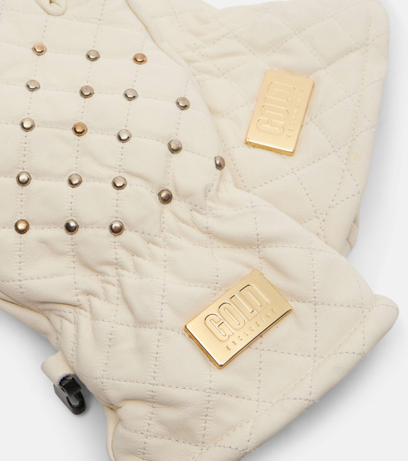 GOLDBERGH Glisten studded leather ski gloves outlook