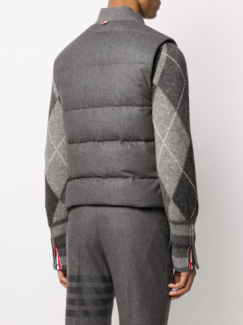 4-Bar down-filled flannel gilet - 4
