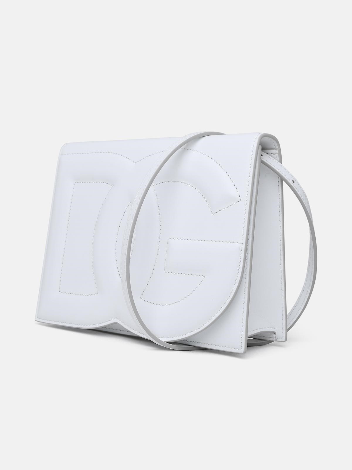 WHITE LEATHER BAG - 2