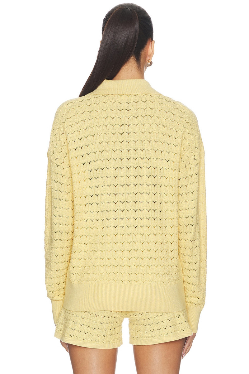 Barefoot Dreams Tulip Pointelle Collared Pullover outlook