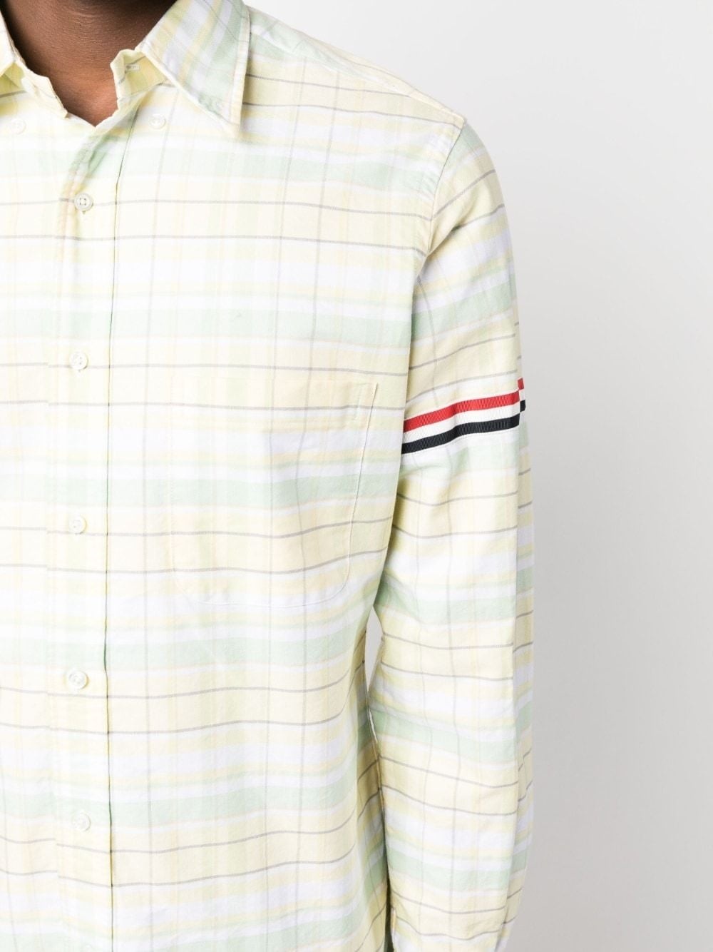 RWB-stripe check shirt - 5