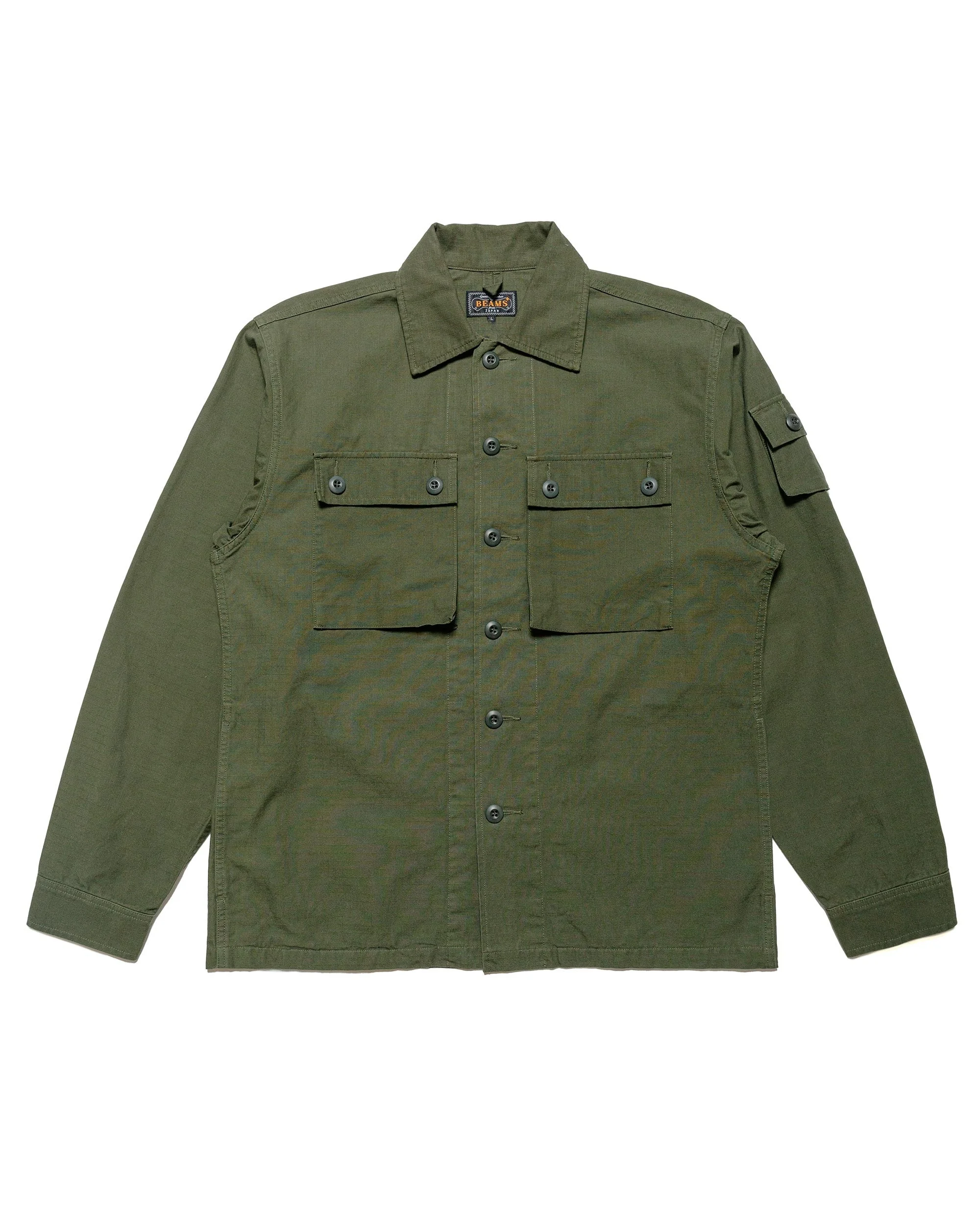Lost & Found MIL SHT-JAC Cotton Ripstop Olive - 1