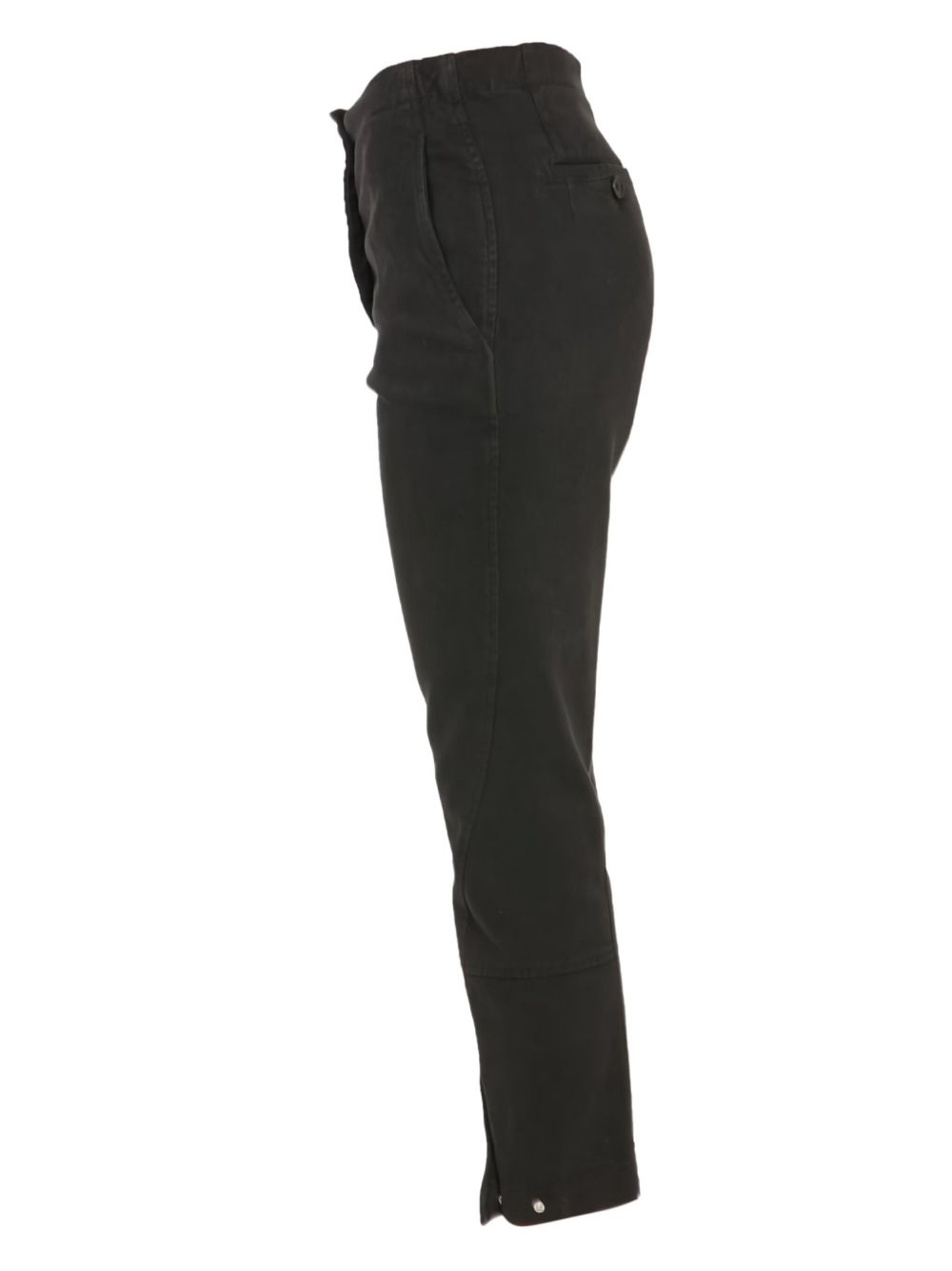 button-fastening cropped trousers - 2