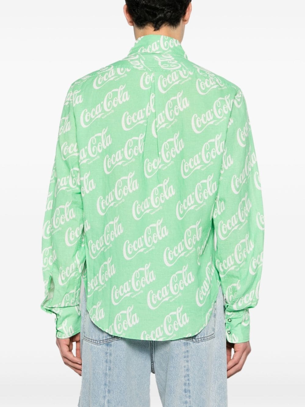 x Coca-Cola monogram-print shirt - 5