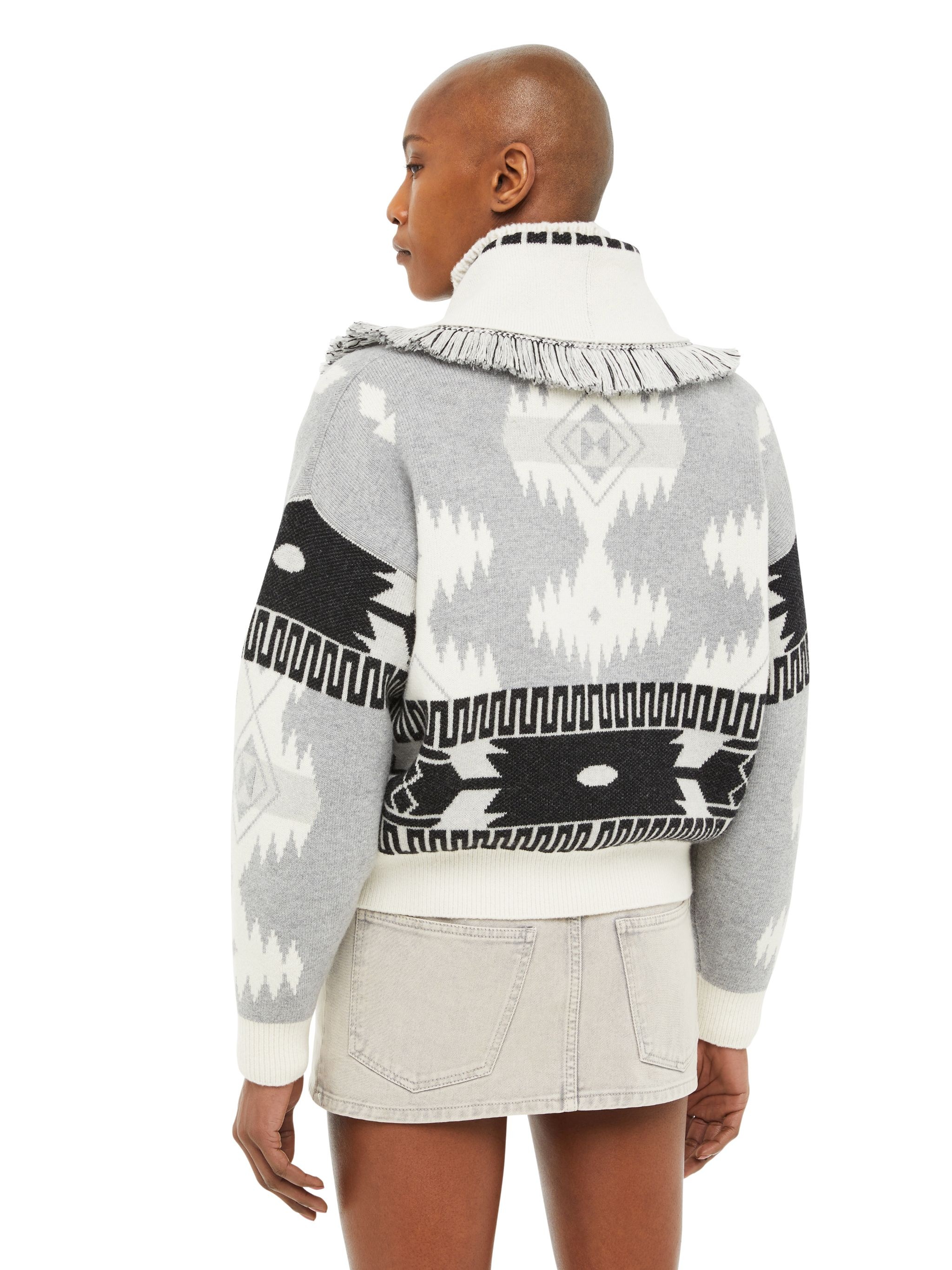 Icon Jacquard Cardi-Bomber - 8