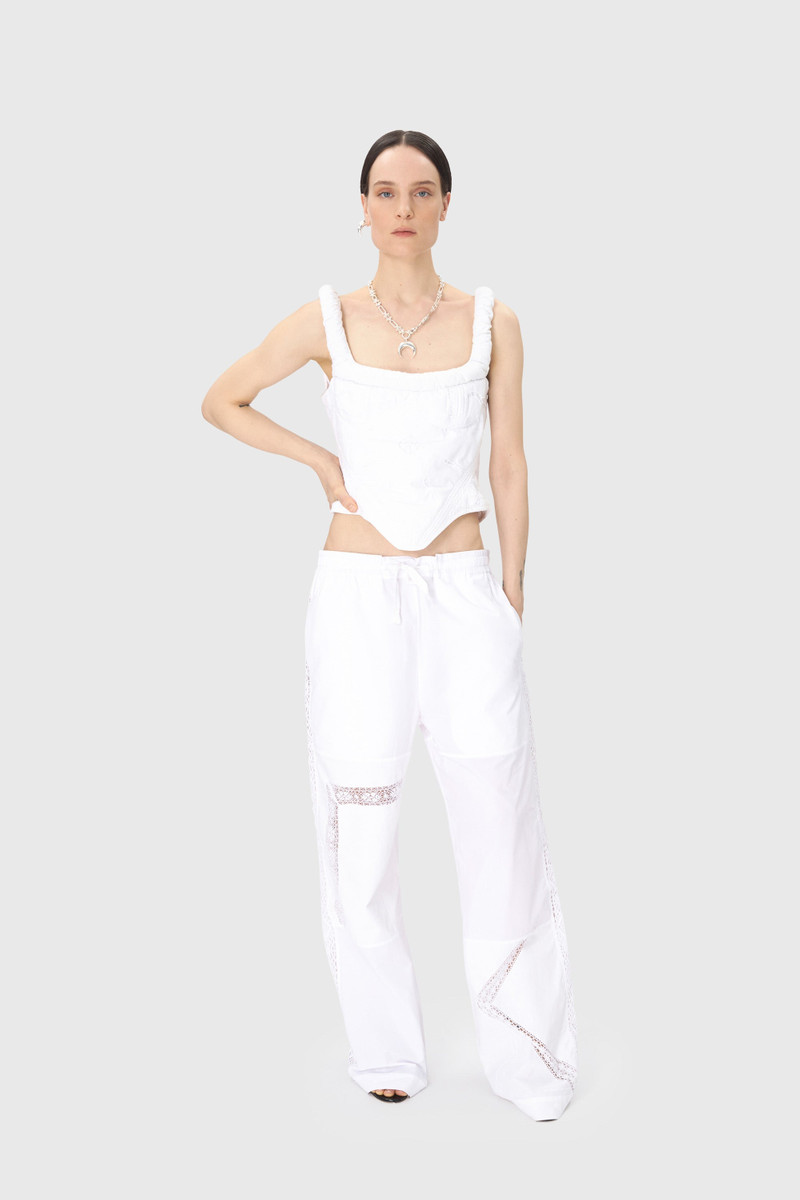 Marine Serre Regenerated Household Linen Corset Top outlook