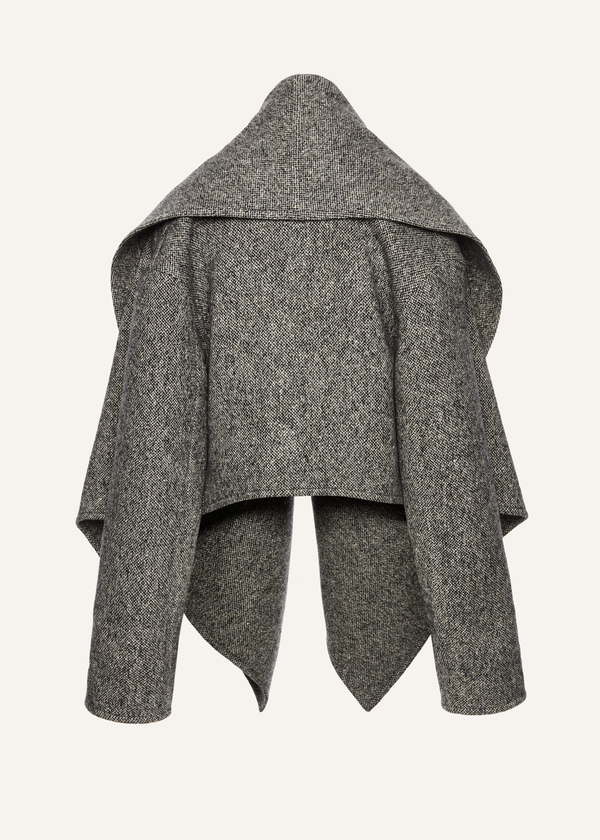 Shawl jacket in grey - 2