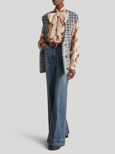 Etro JEANS WITH EMBROIDERED PEGASO outlook