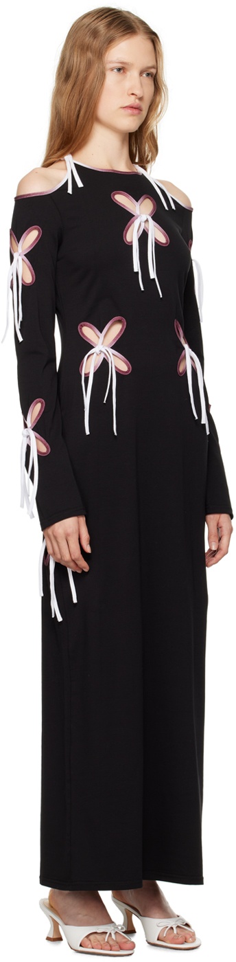 J. Kim Black Yin Yang Midi Dress - 2