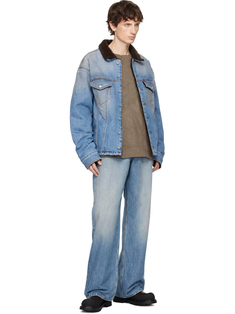ERL Blue Breakwater Wash Denim Jacket outlook