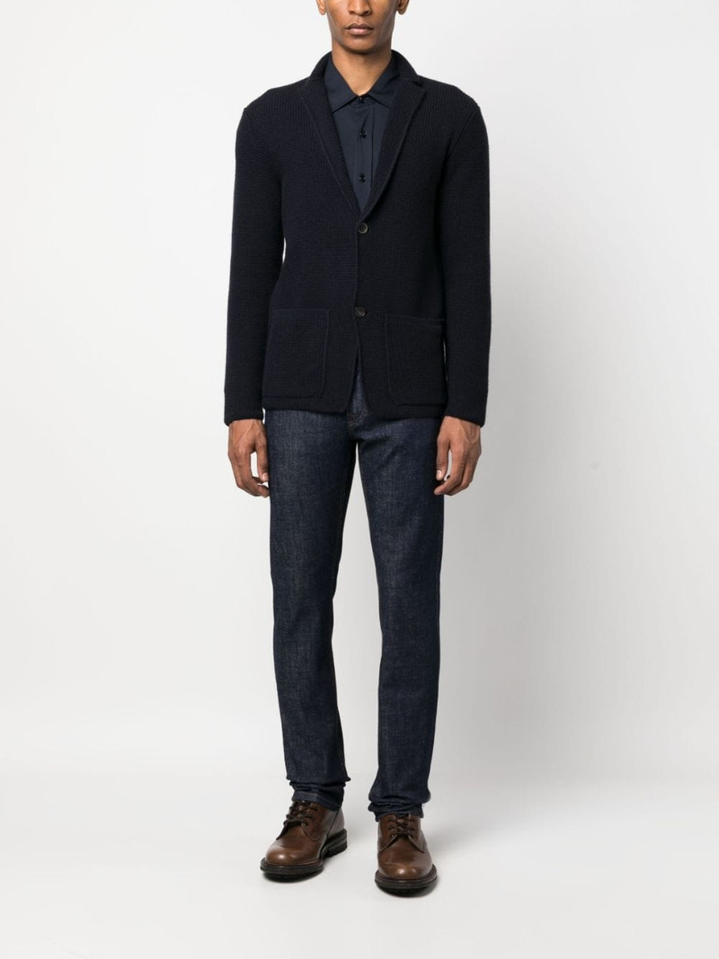 Brioni logo-patch straight-leg jeans outlook