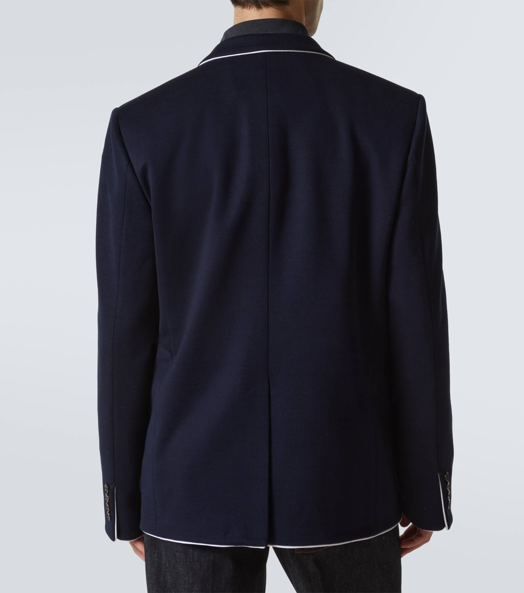 Double G cotton jersey blazer - 4
