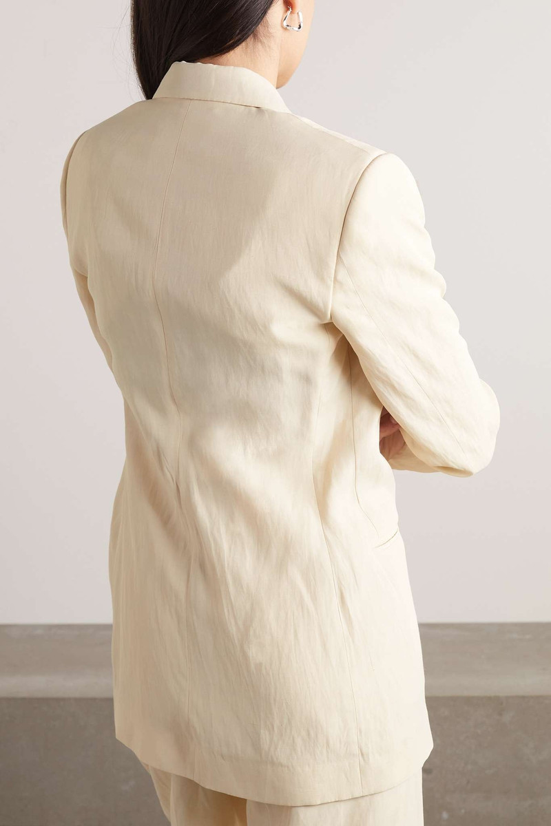 Double-breasted woven blazer 4
