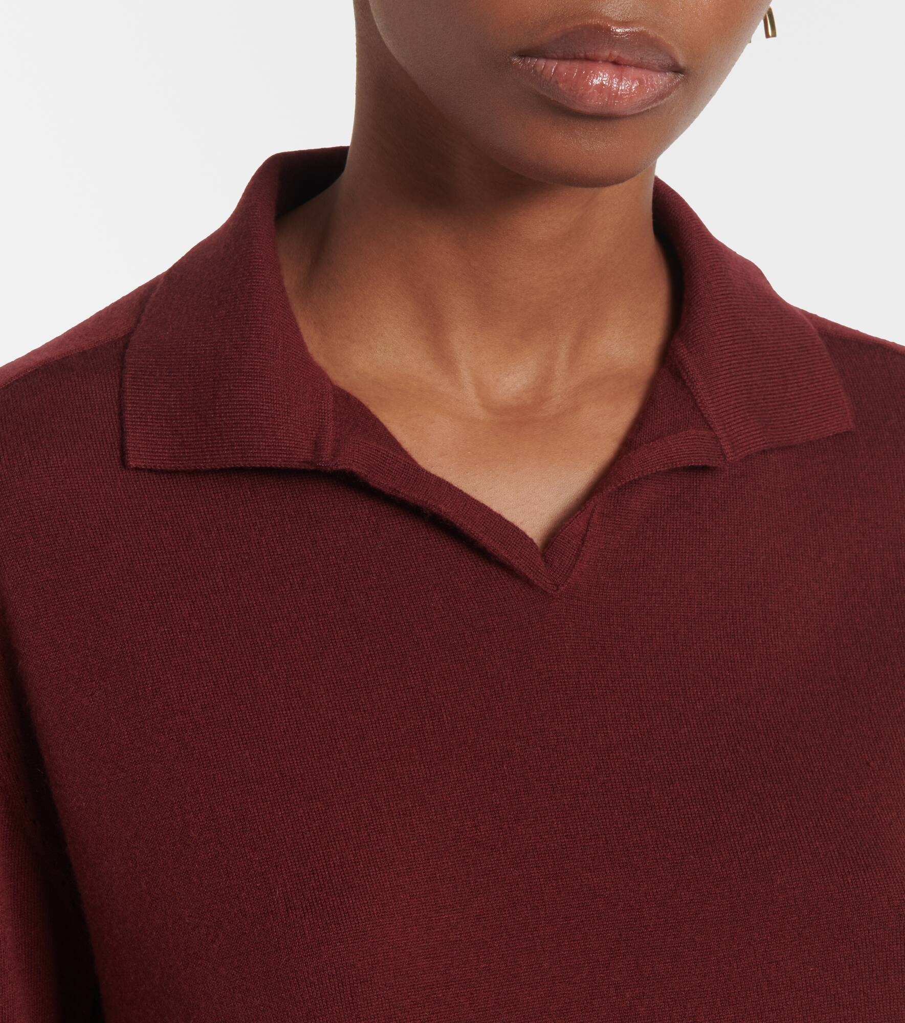 Cashmere polo shirt - 4