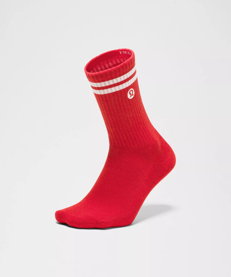 Unisex Daily Essential Crew Socks *Stripe 3