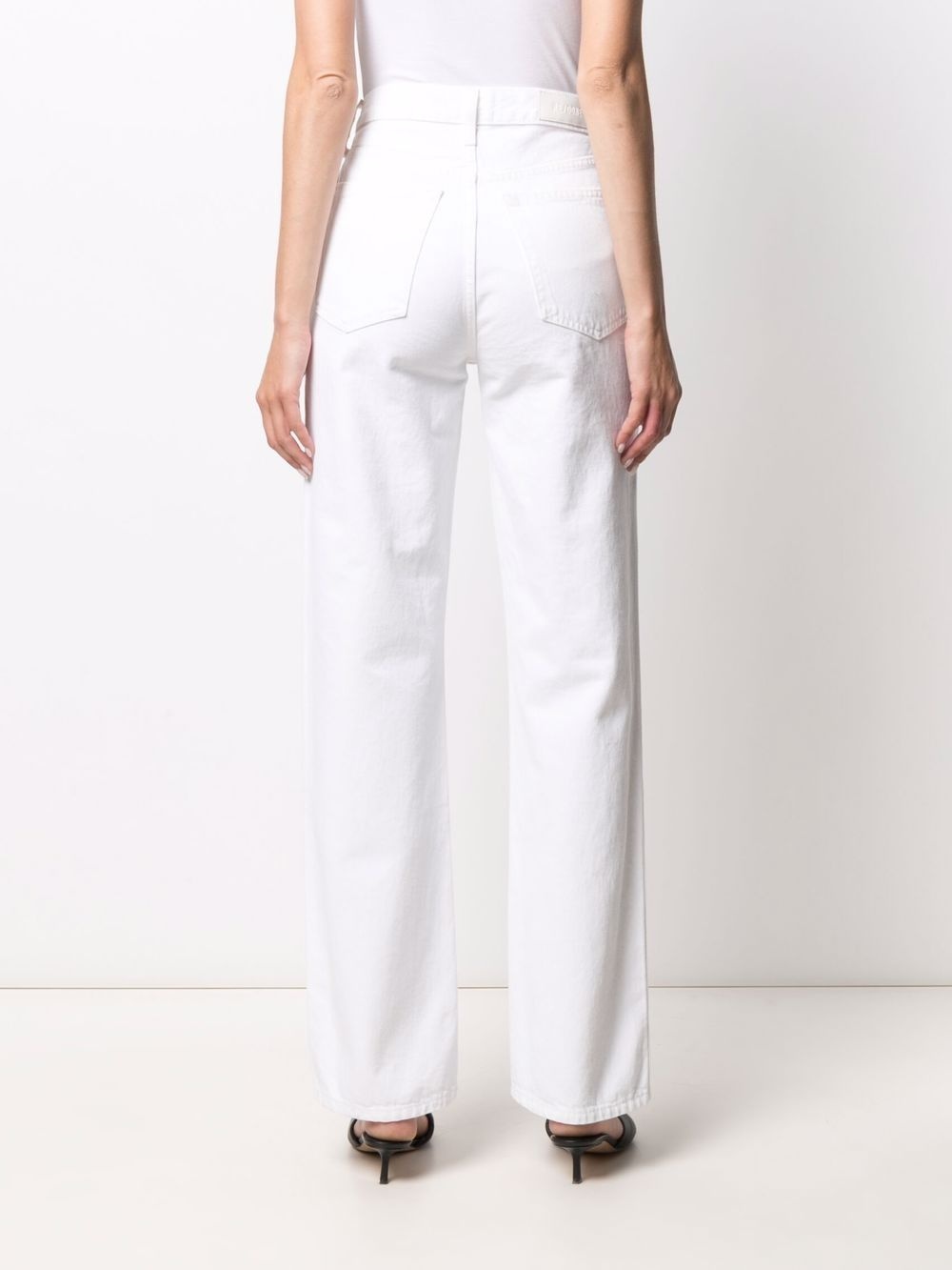 Pipe high-waist straight jeans - 4