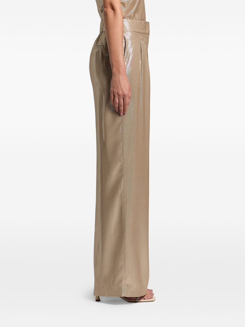 lamé twill trousers 2