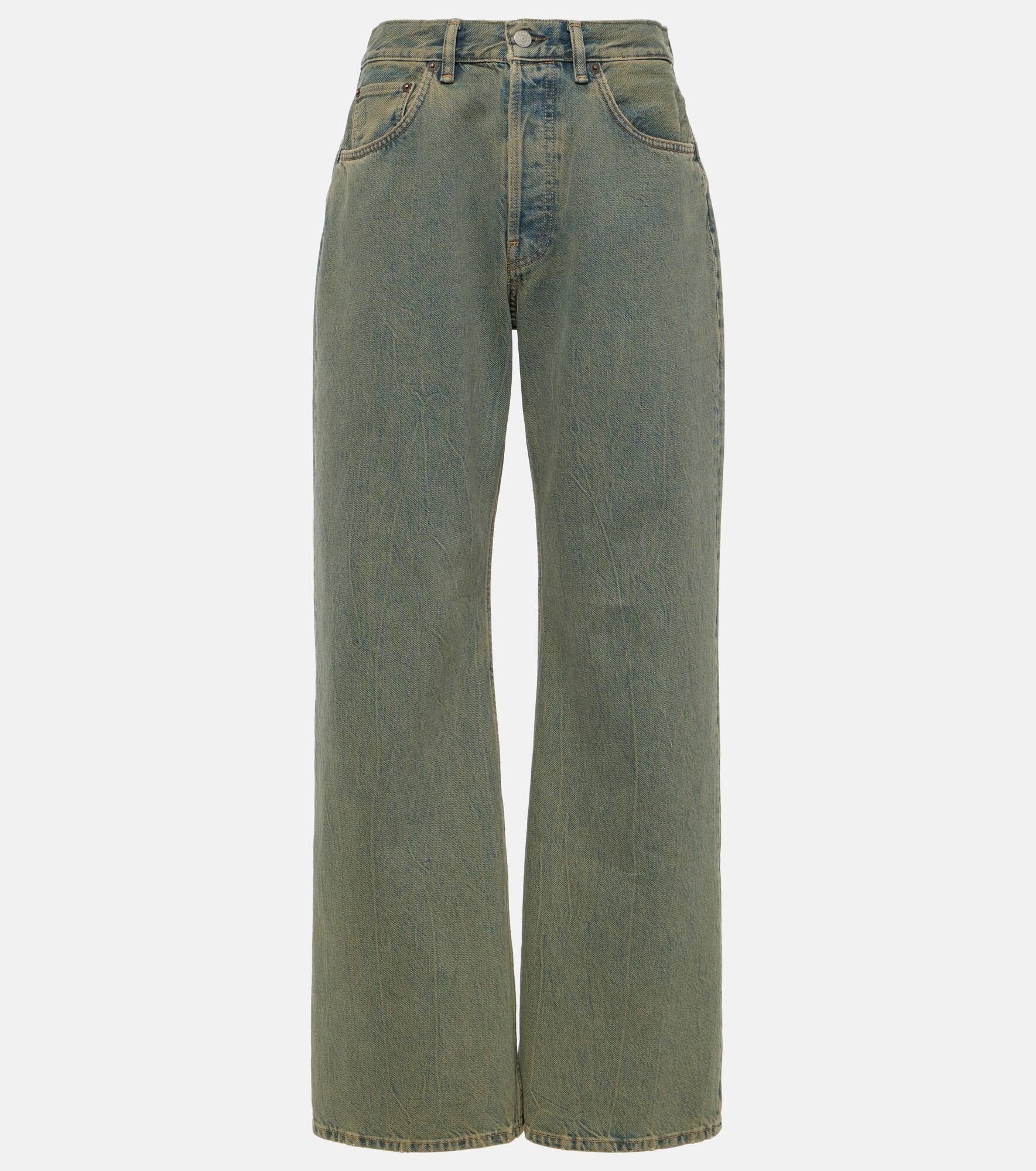 Mid-rise wide-leg jeans - 1