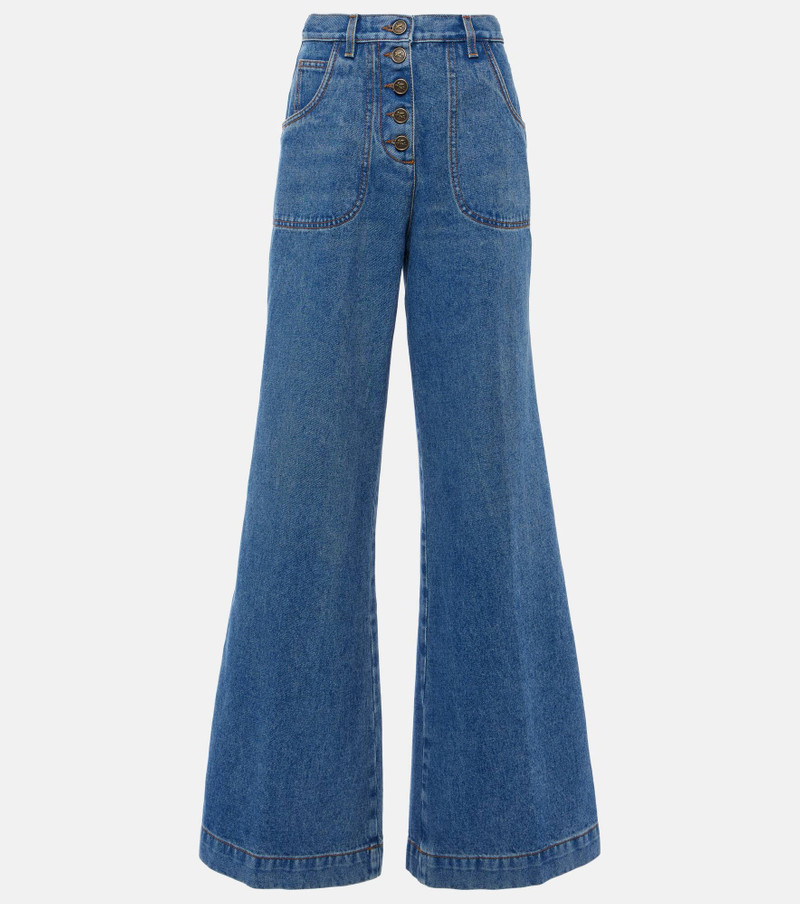 High-rise flared jeans - 1