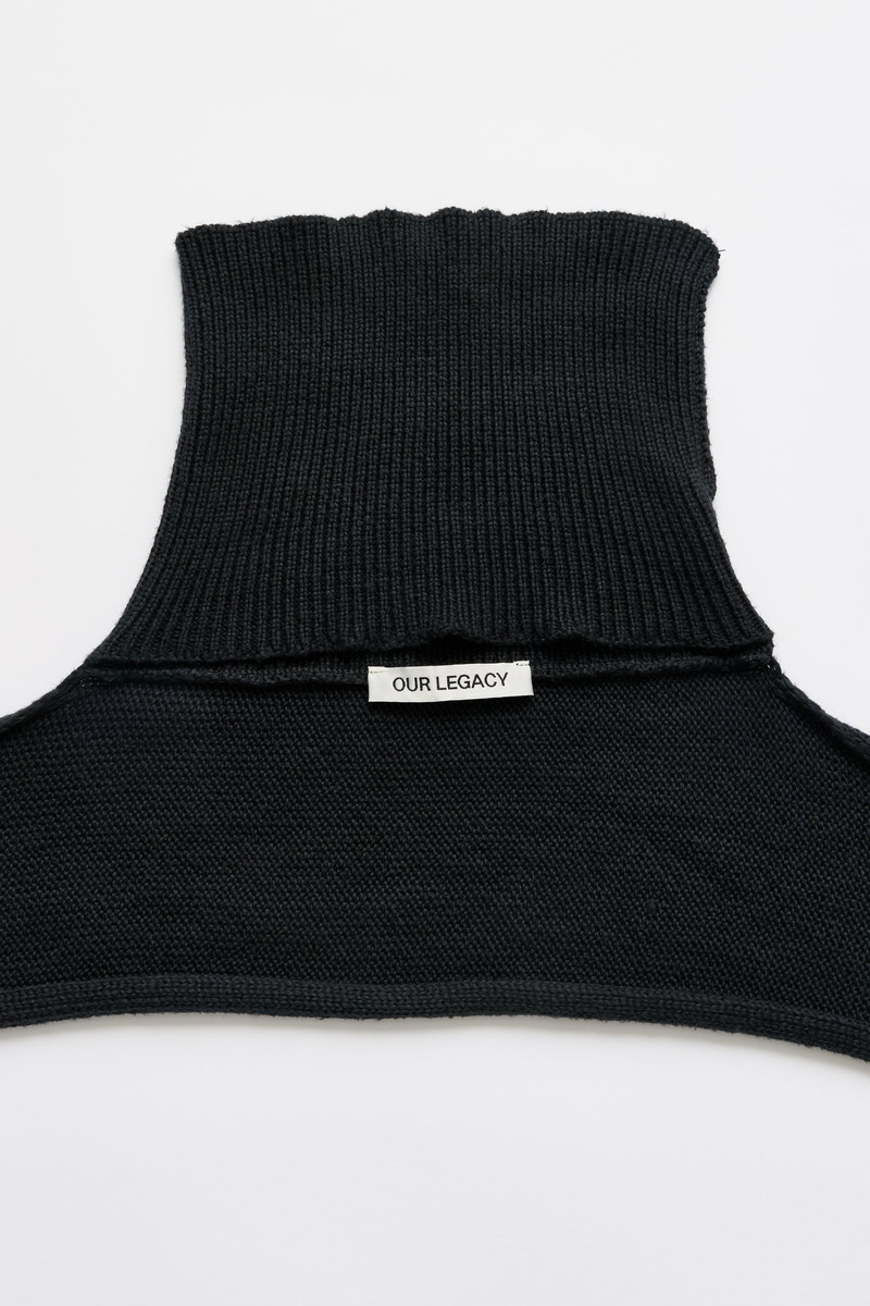 Our Legacy Mock Scarf Black Cloud Cotton outlook