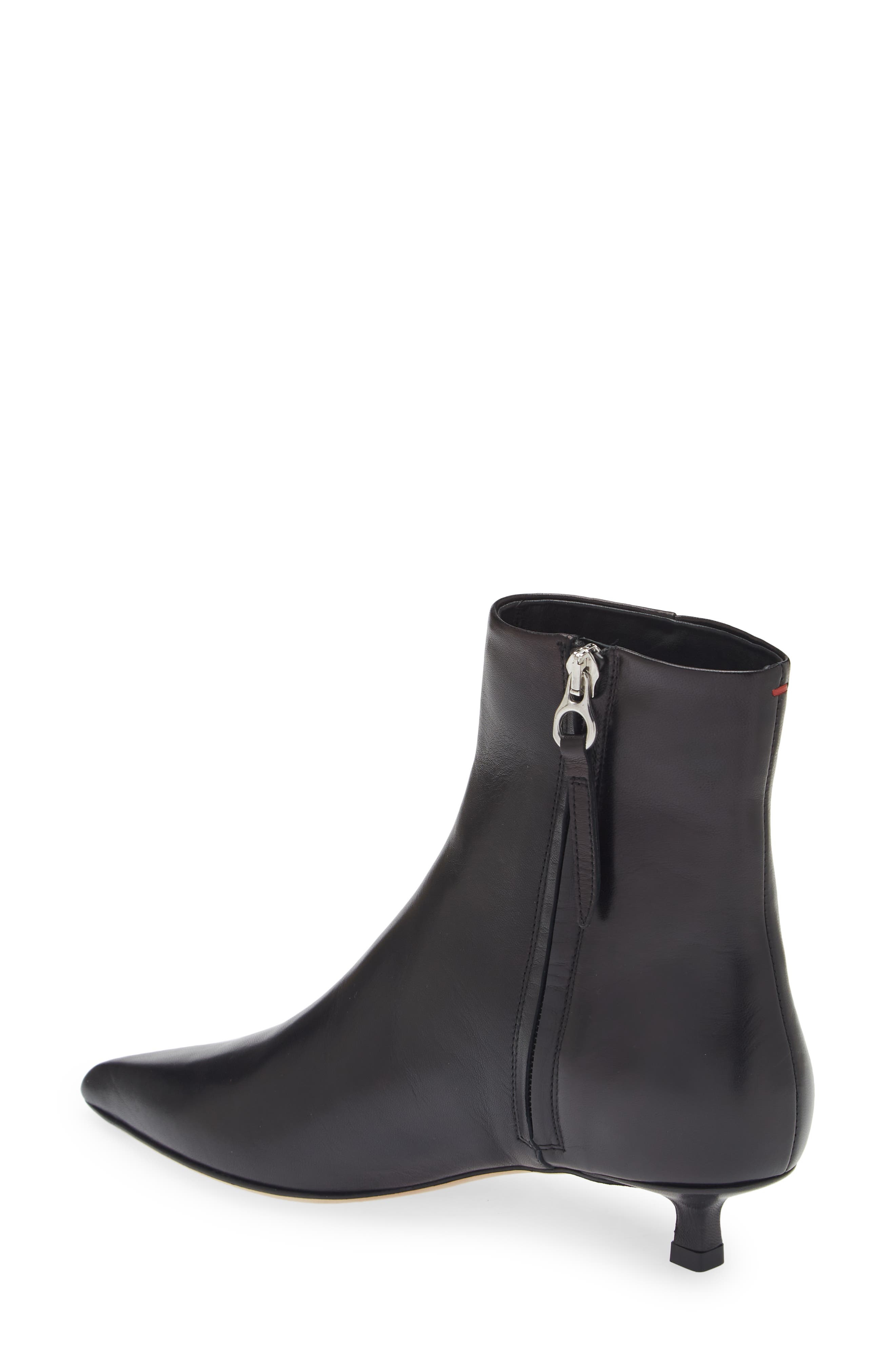 aeyde Sofie Pointed Toe Bootie in Black at Nordstrom - 2