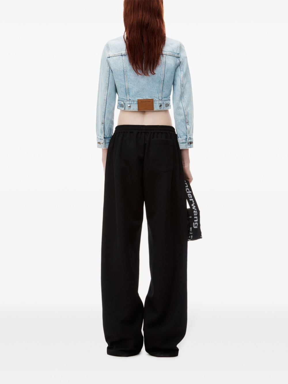 cropped denim jacket - 3