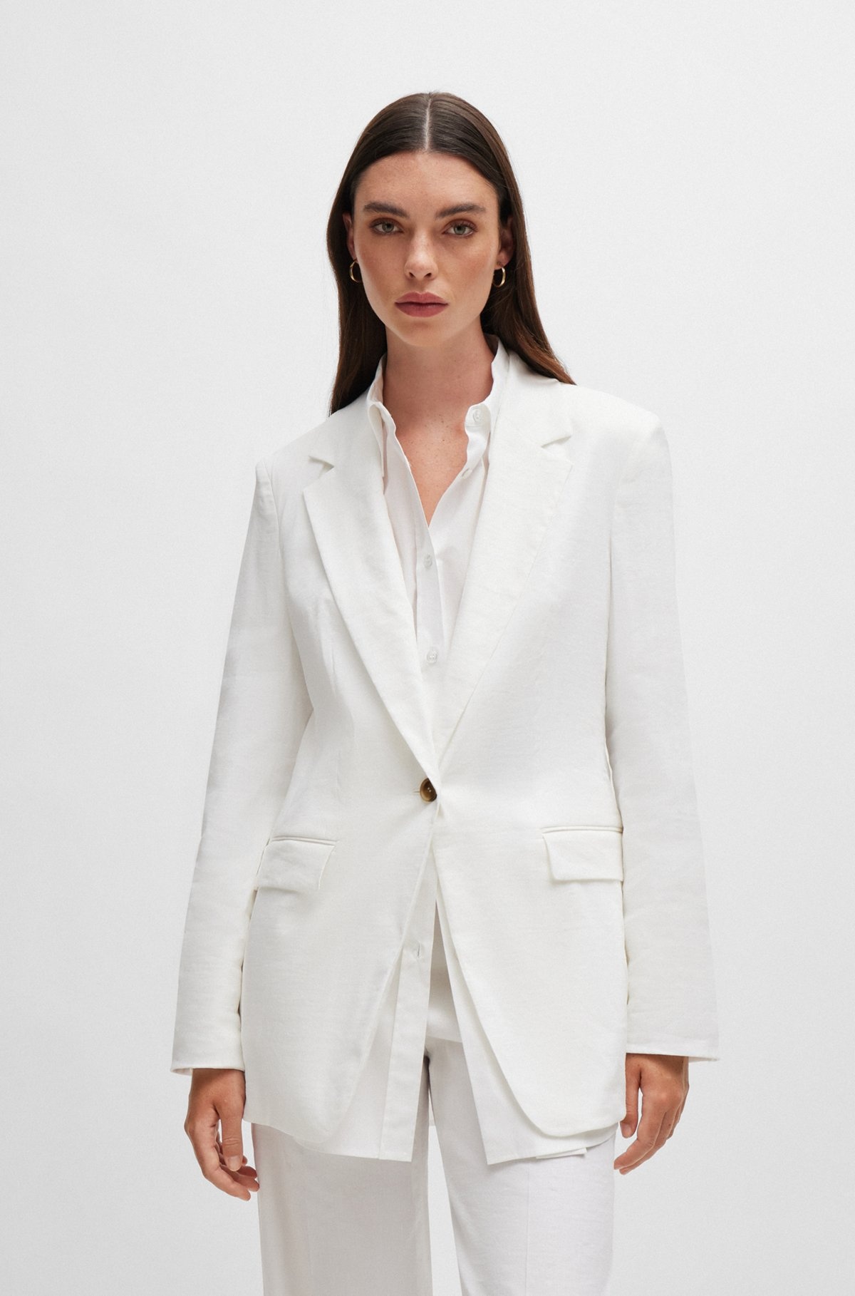 REGULAR-FIT JACKET IN A LINEN BLEND - 2