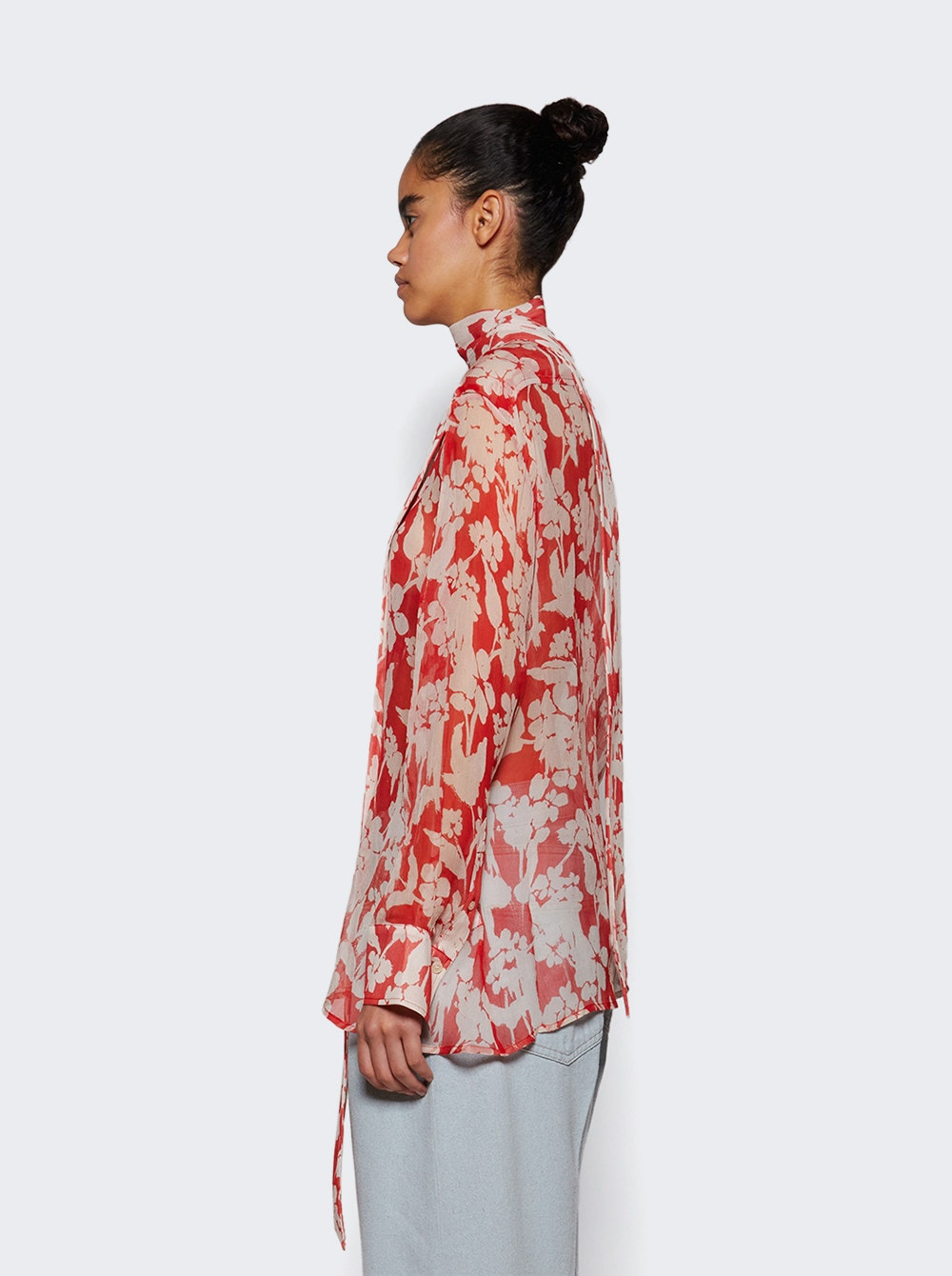 Draped Pleat Detail Blouse Chilli And Blush - 3