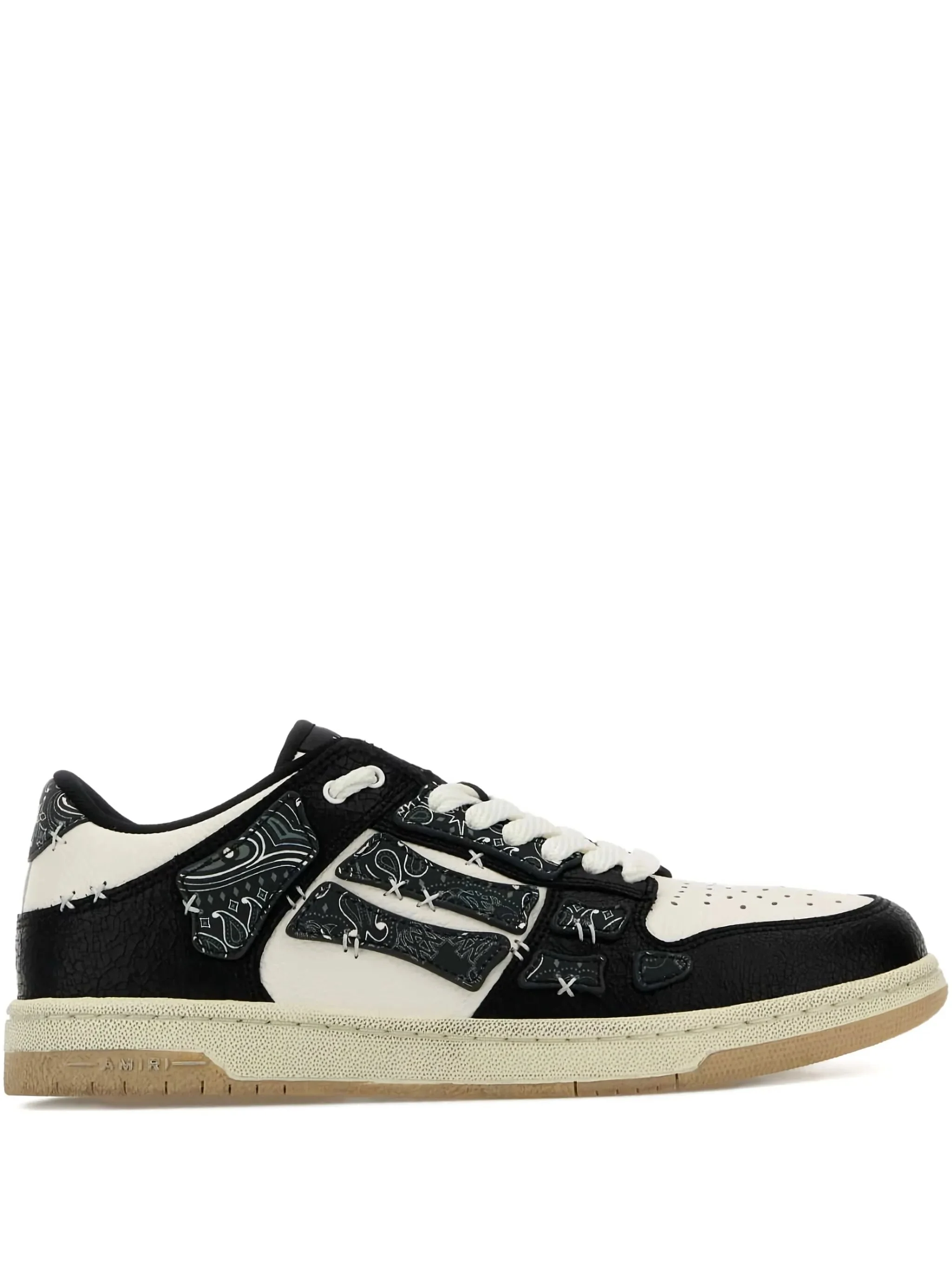 contrast panel low-top sneakers - 1