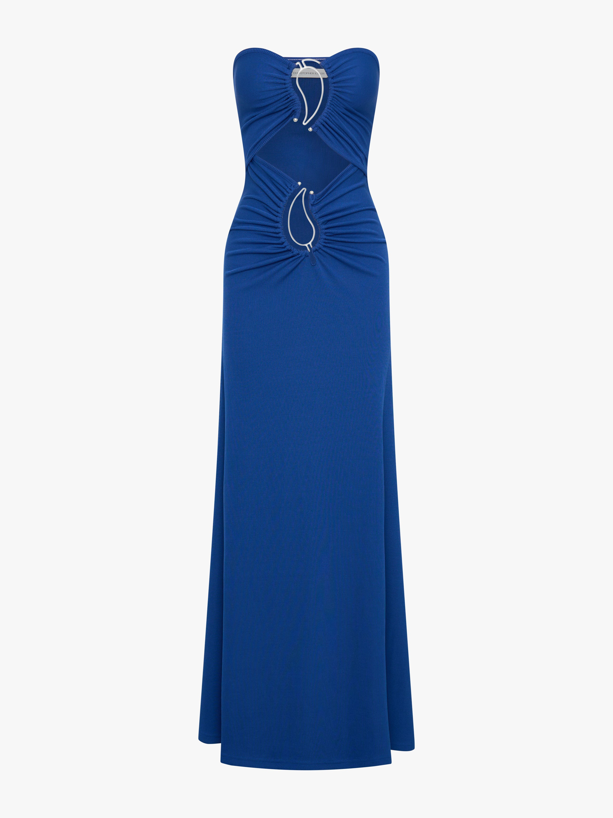 Paisley Ruched Disconnect Strapless Dress - 5