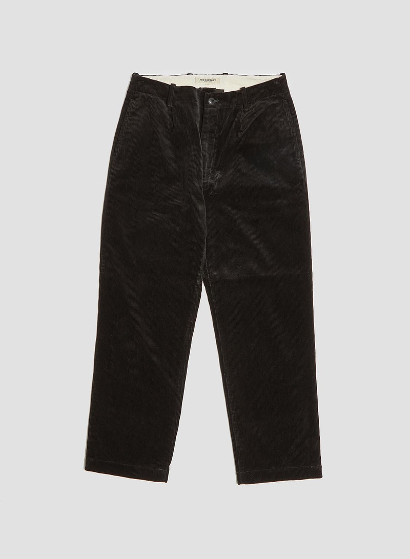 FOB Factory Corduroy Trousers Black 1