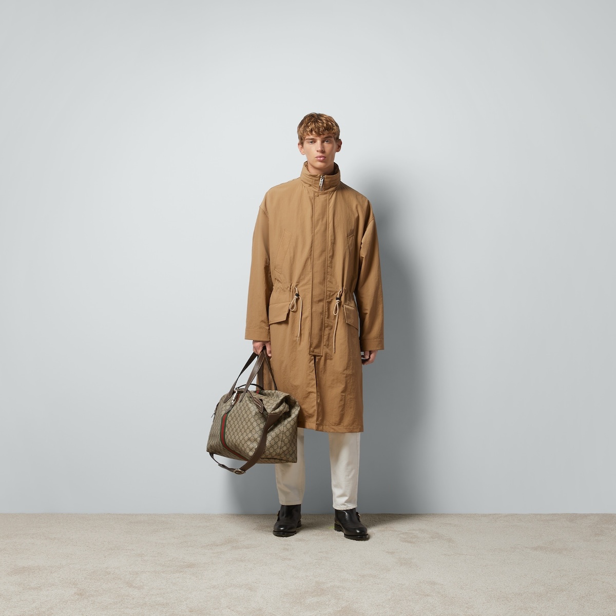 Ripstop nylon jacket with GG - 2