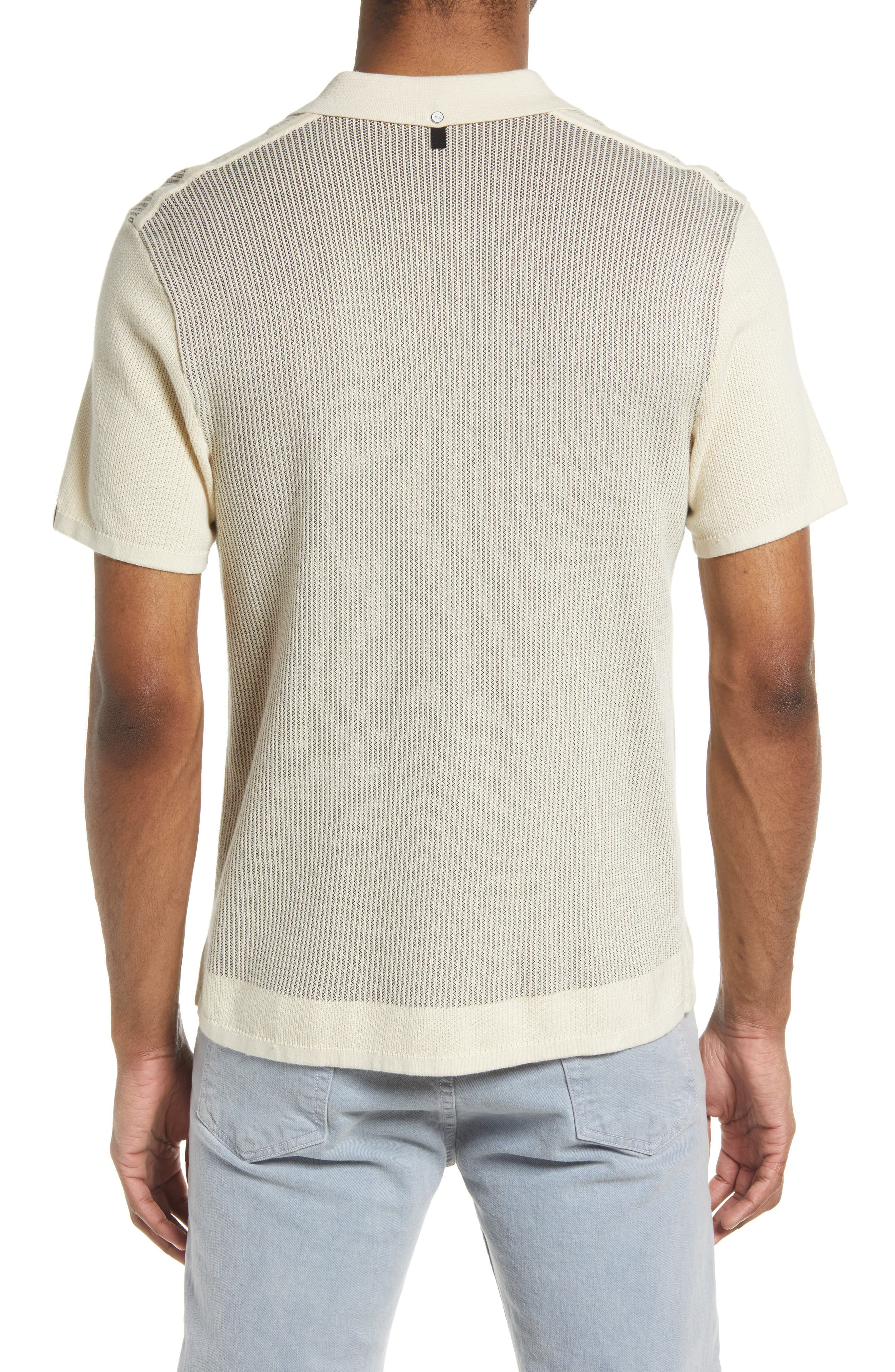 Harvey Short Sleeve Knit Button-Up Camp Shirt - 3