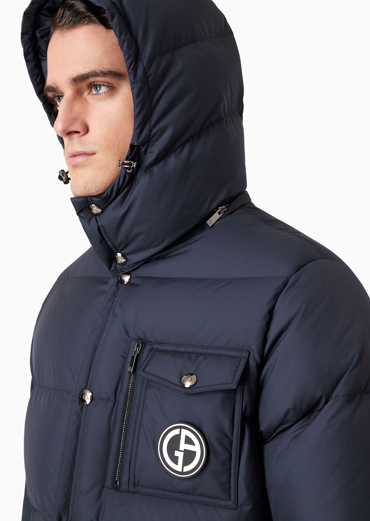 Hooded bomber jacket with goose-down padding ASV - 6