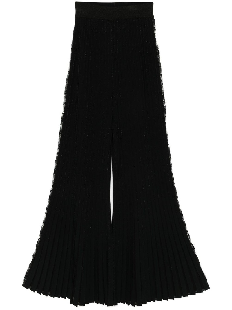 knitted flared trousers 1