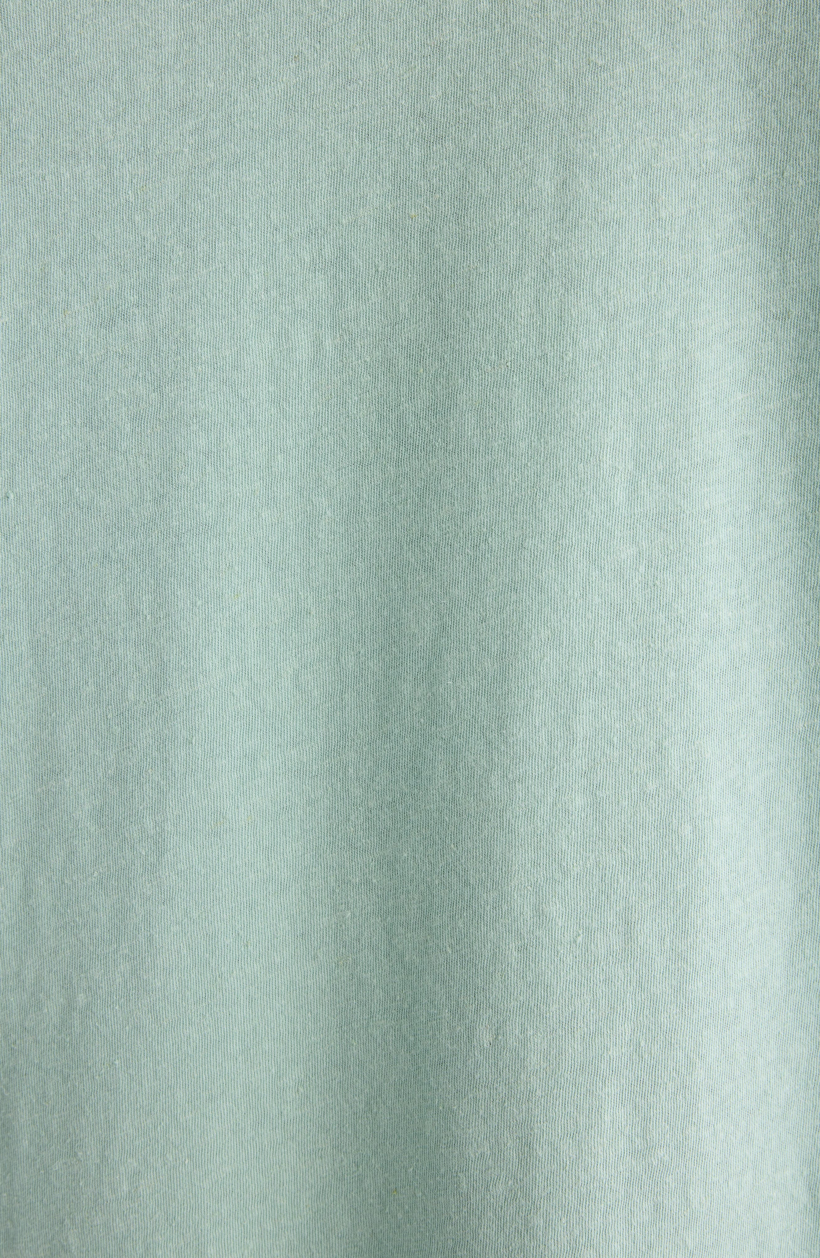 Acne Studios Heart Logo Cotton & Hemp Graphic T-Shirt in Sea Foam Green at Nordstrom - 7
