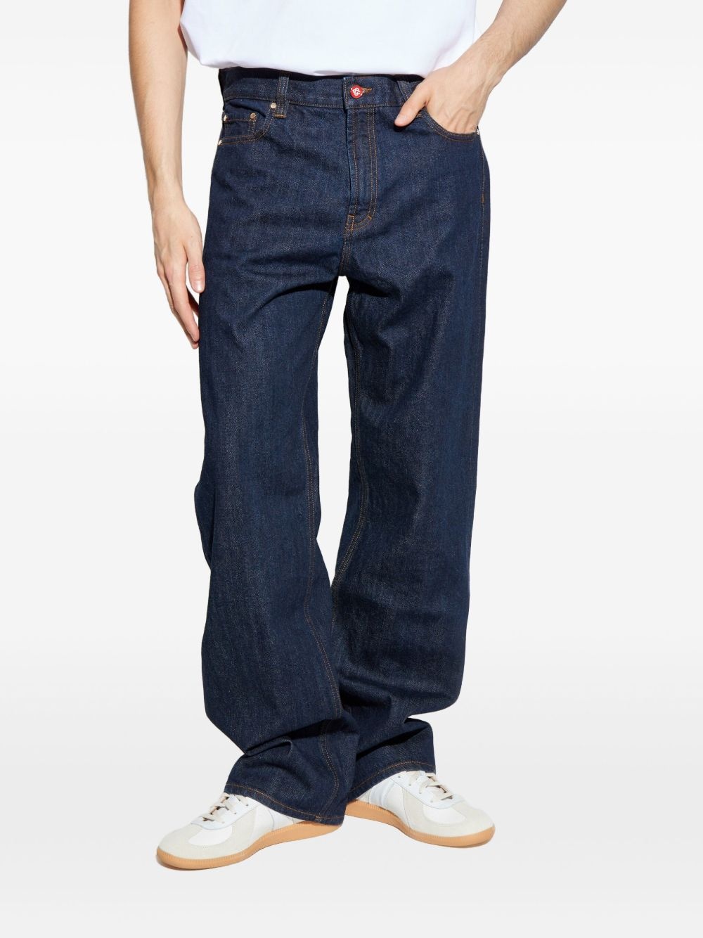 logo-patch jeans - 3