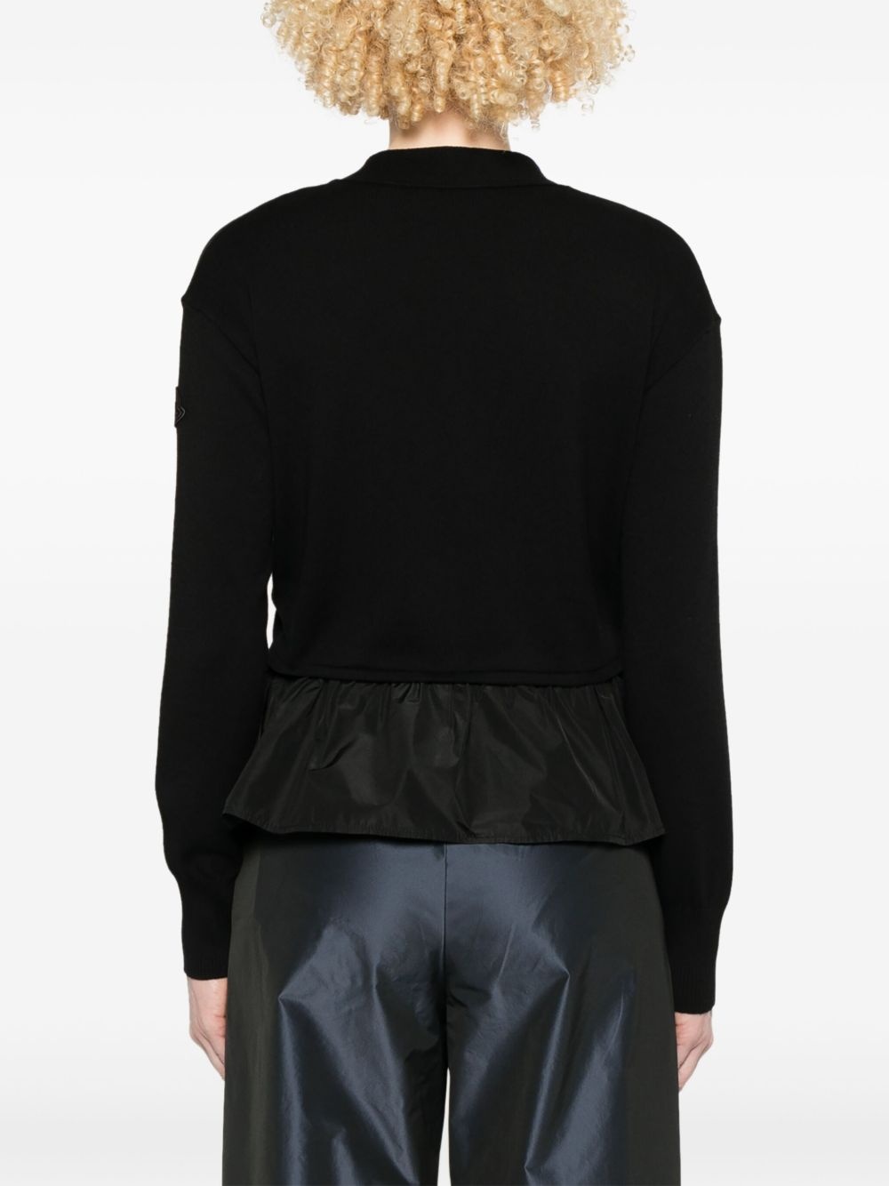 peplum-hem cardigan - 4