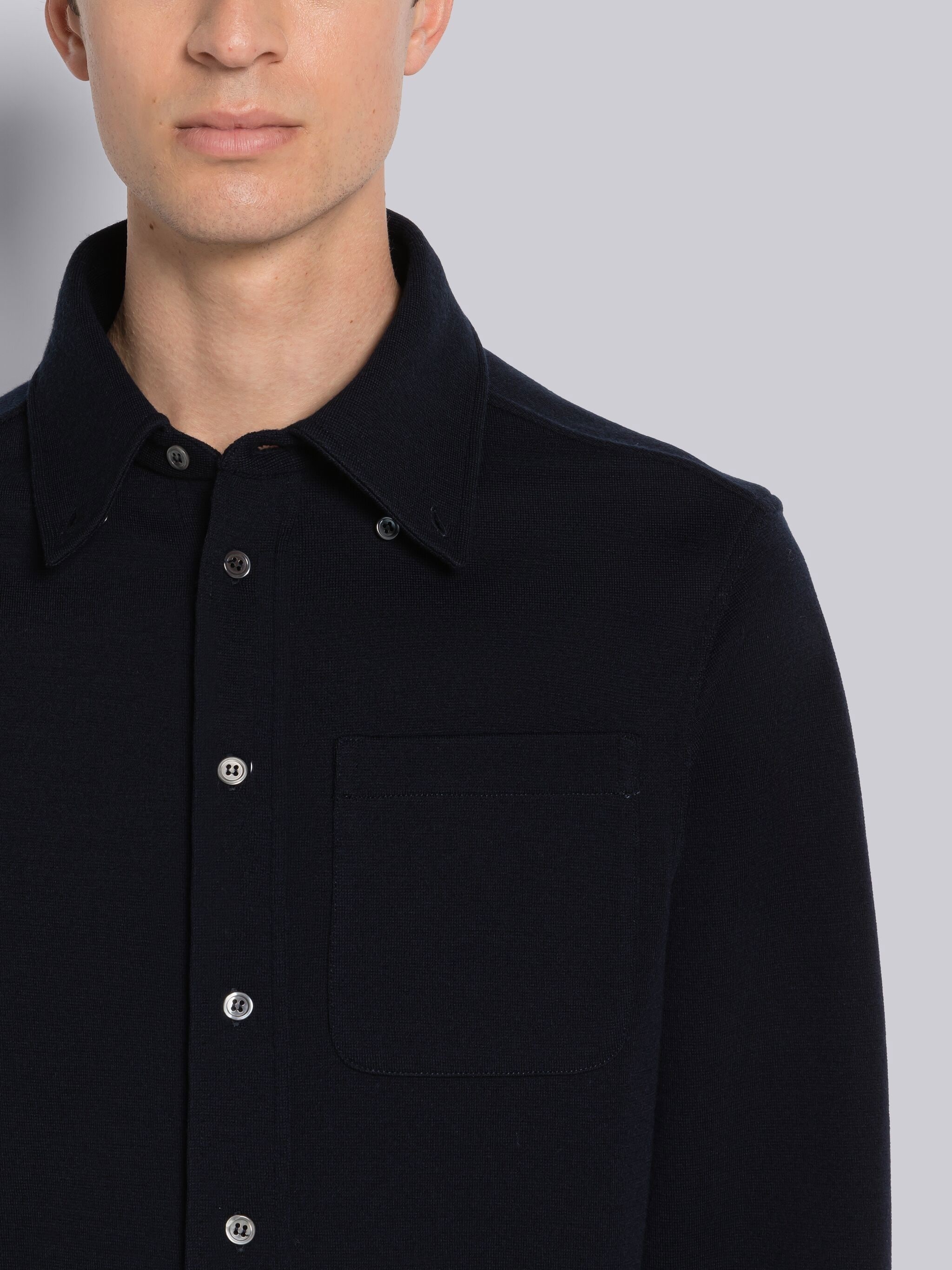 Wool Milano Button Down Shirt - 5
