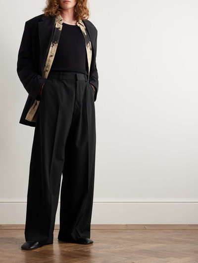 Acne Studios Wide-Leg Woven Suit Trousers outlook