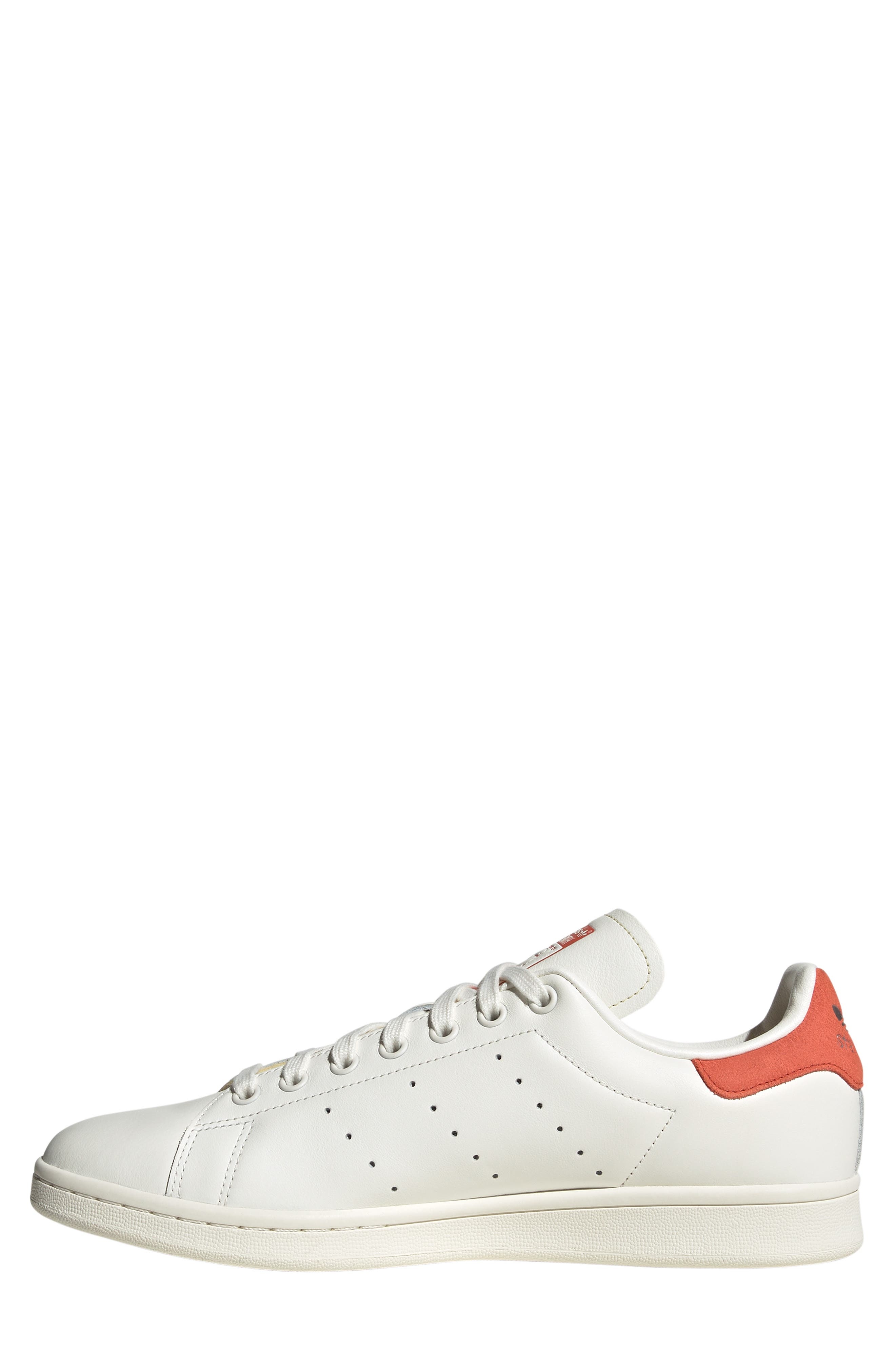 adidas Stan Smith Sneaker in White/Off White/Preloved Red at Nordstrom, Size 7 - 3