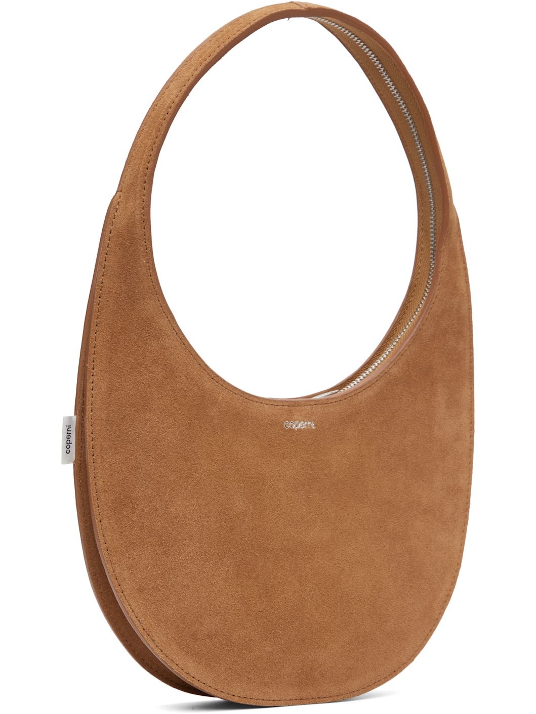 Tan Double Gusset Swipe Bag - 2