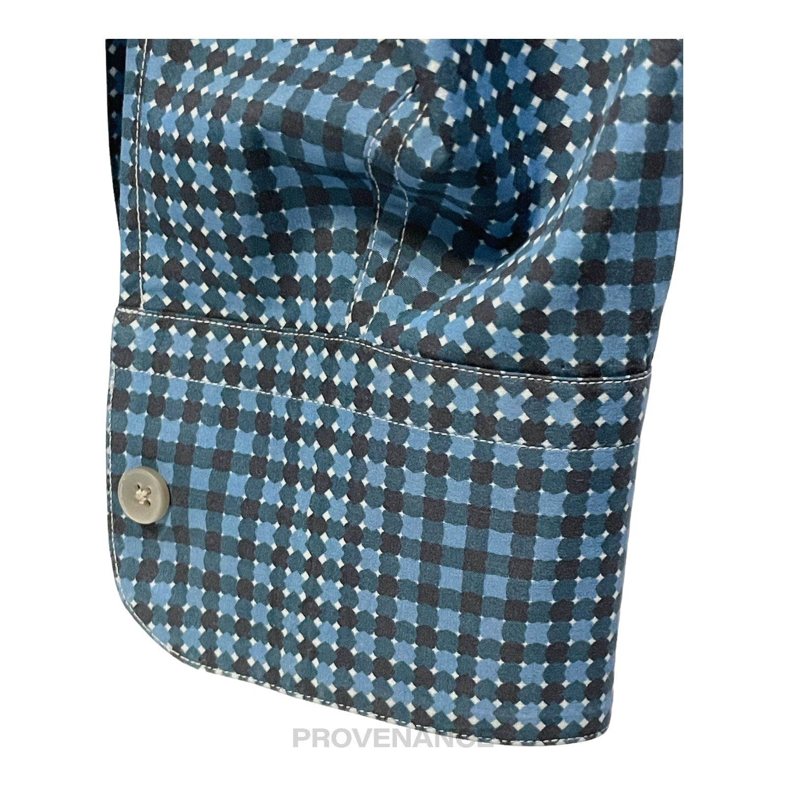 Z Zegna Button Down Shirt - Blue - 6