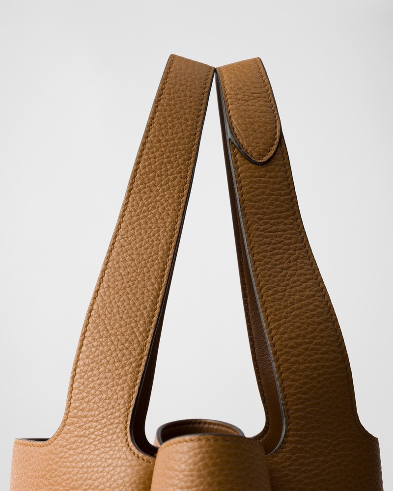 Small leather tote bag 5
