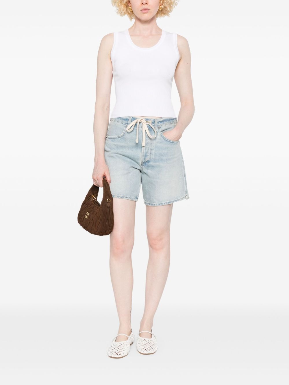 denim shorts - 2