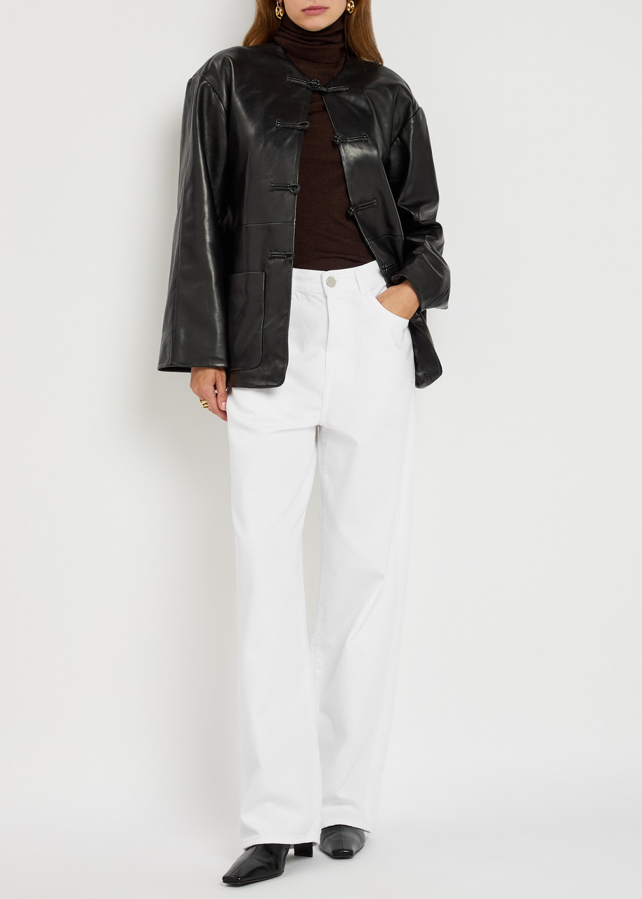 Rohe Mandarin Leather Jacket - 4