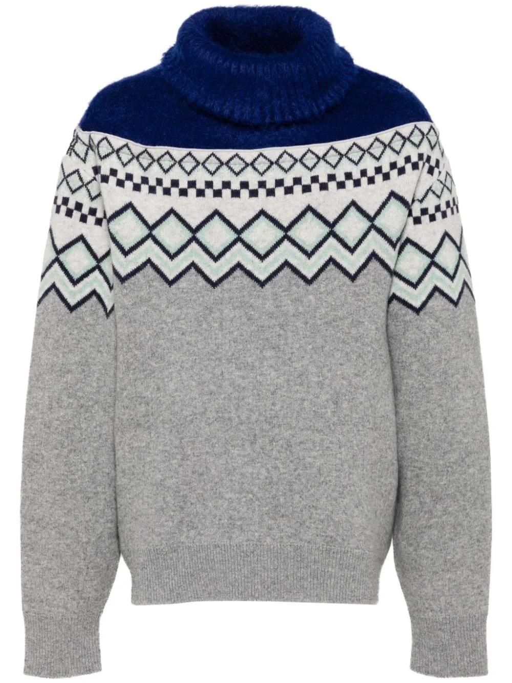 contrasting-panel jumper - 1