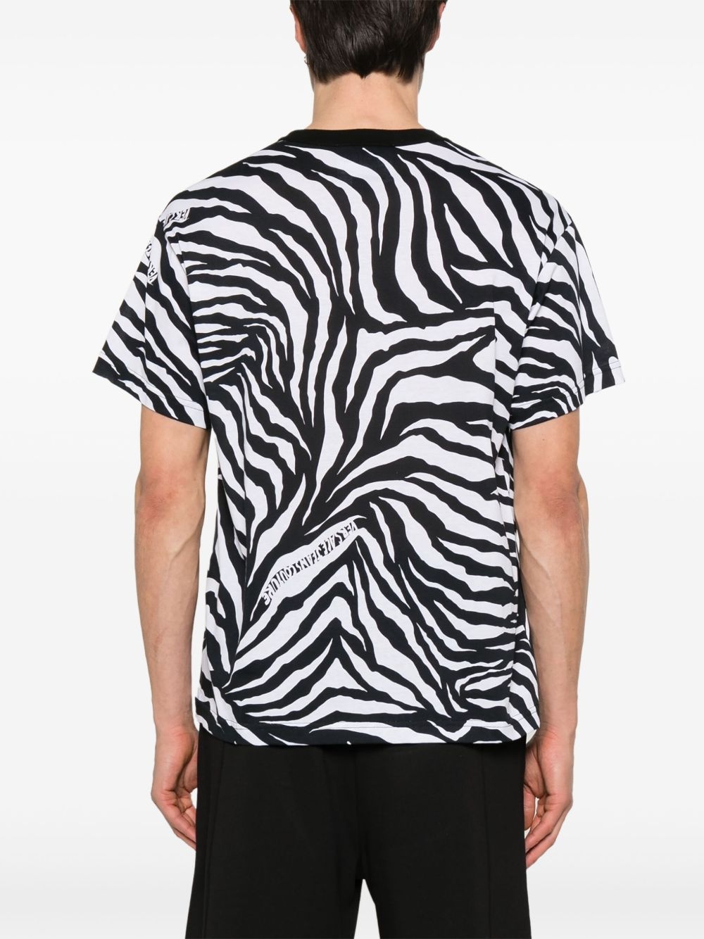 zebra-print T-shirt - 3